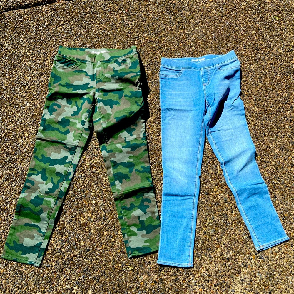 Lands End jeggings. Kids size 8